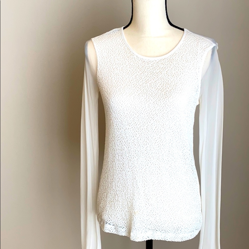 Three Dots White Blouse